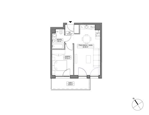 Plan 2 pok. 40m²