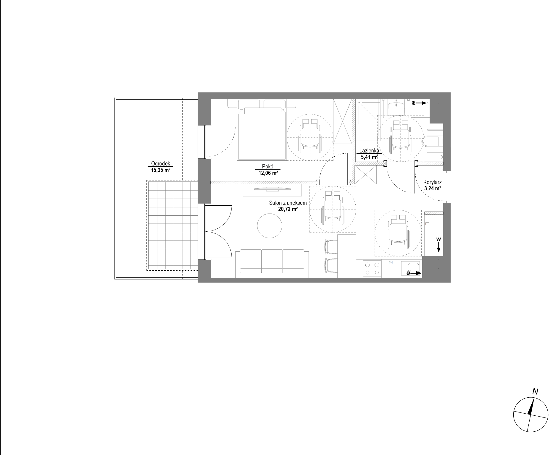Plan 2 pok. 41m²
