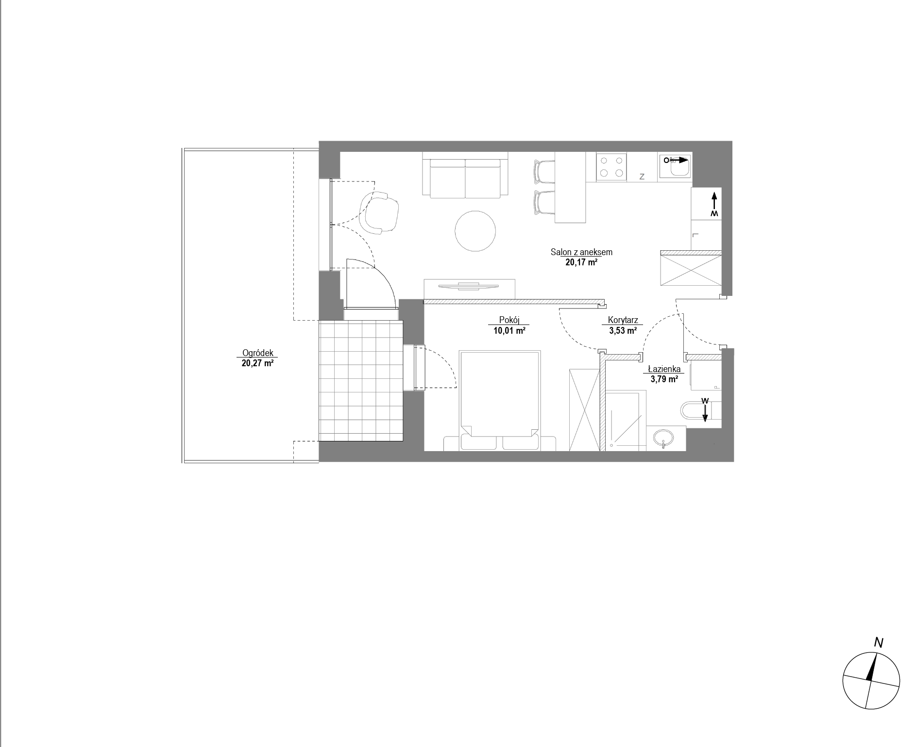 Plan 2 pok. 38m²