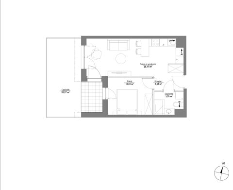 Plan 2 pok. 38m²