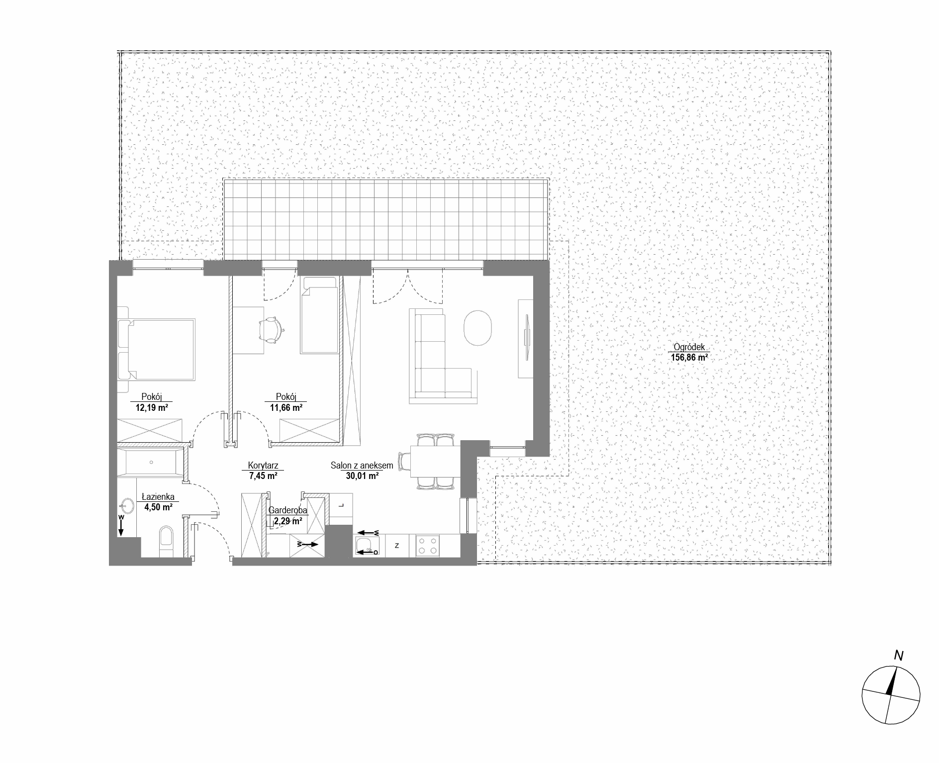 Plan 3 pok. 68m²