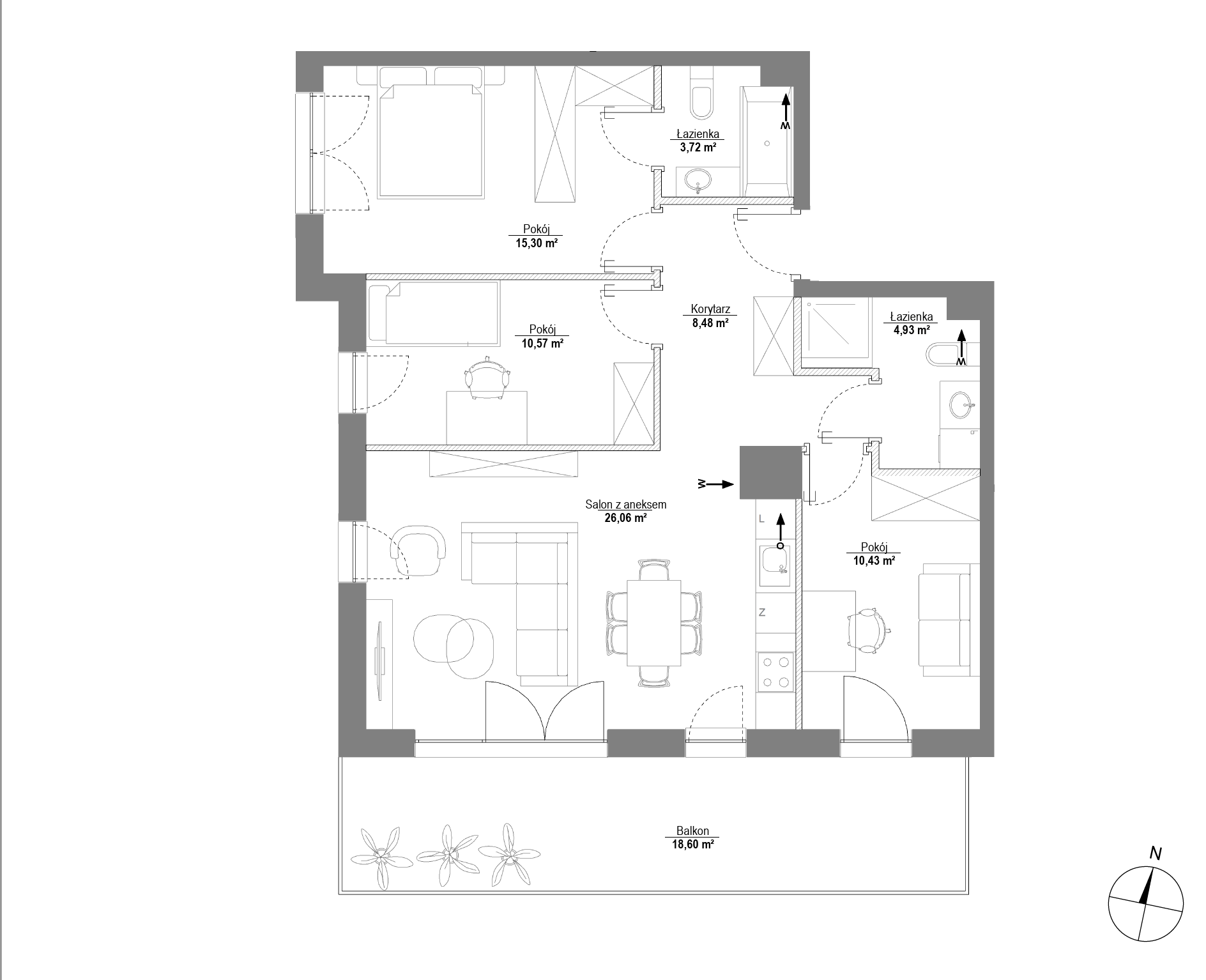 Plan 4 pok. 79m²