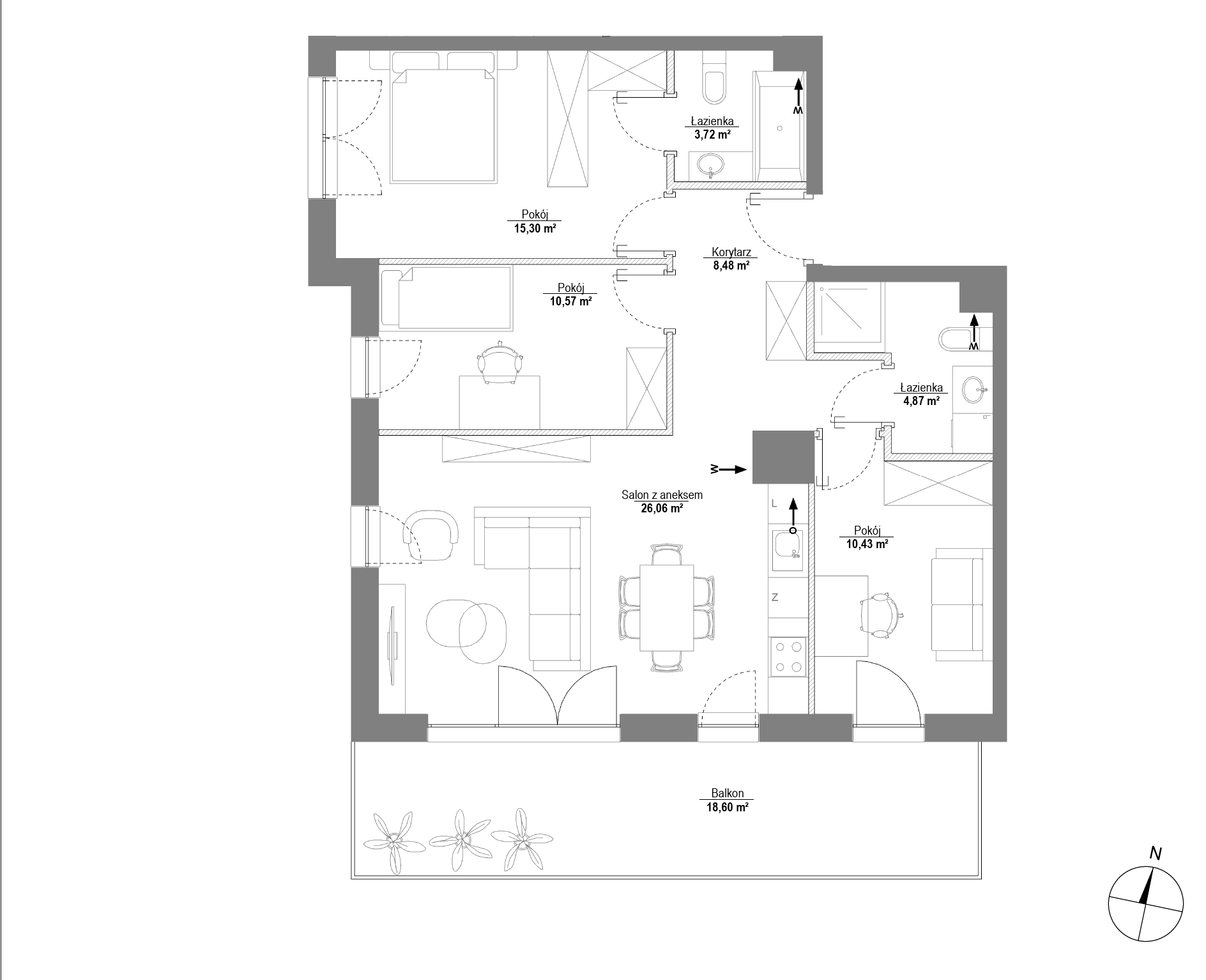 Plan 4 pok. 79m²