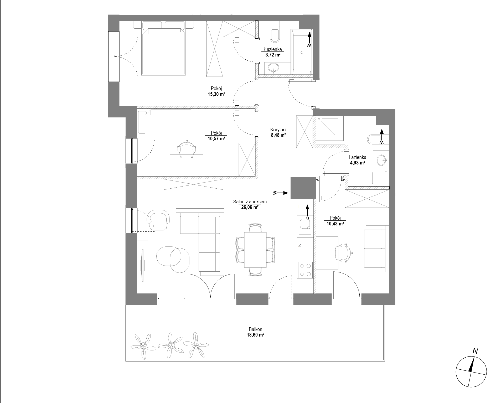 Plan 4 pok. 79m²
