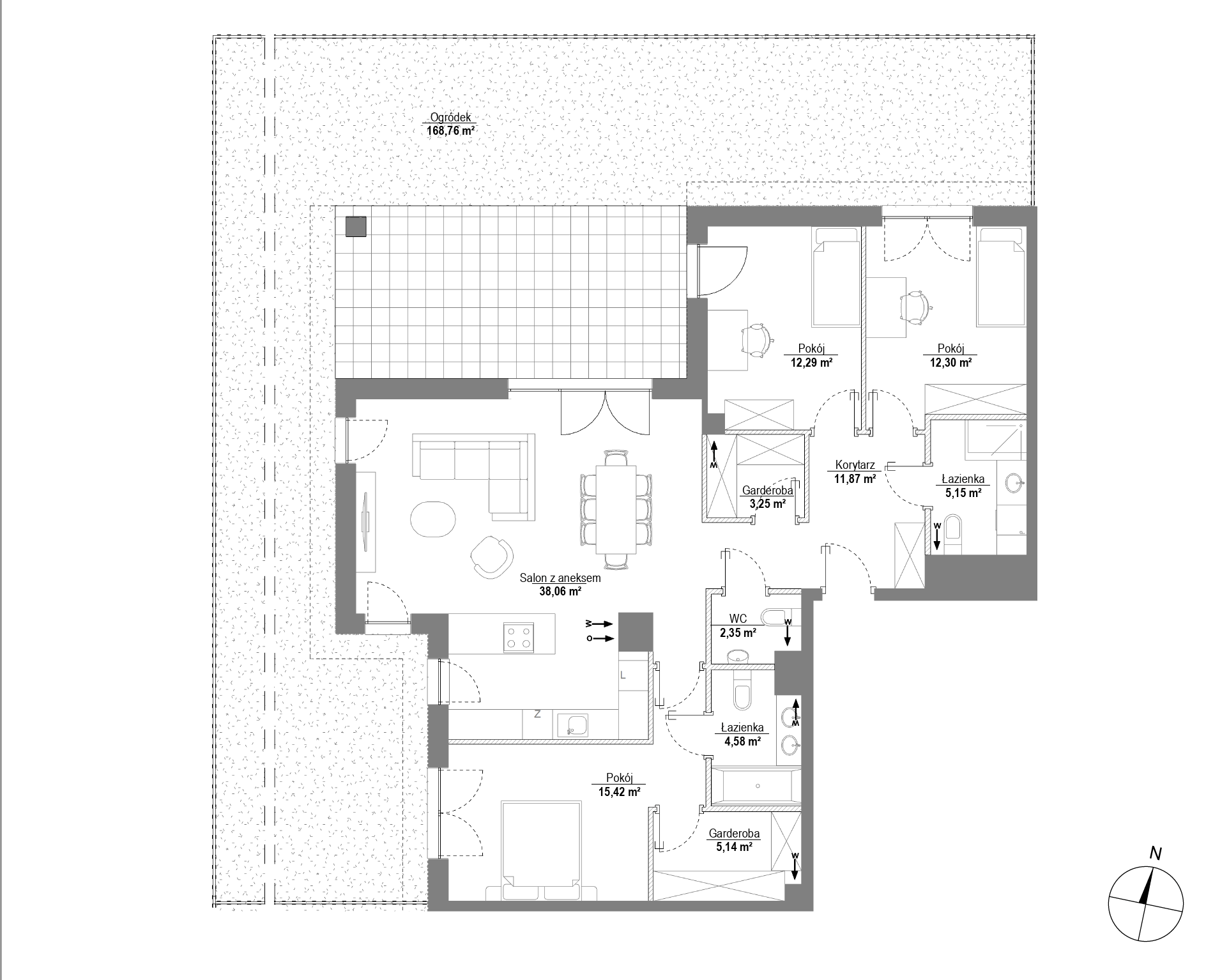 Plan 4 pok. 110m²