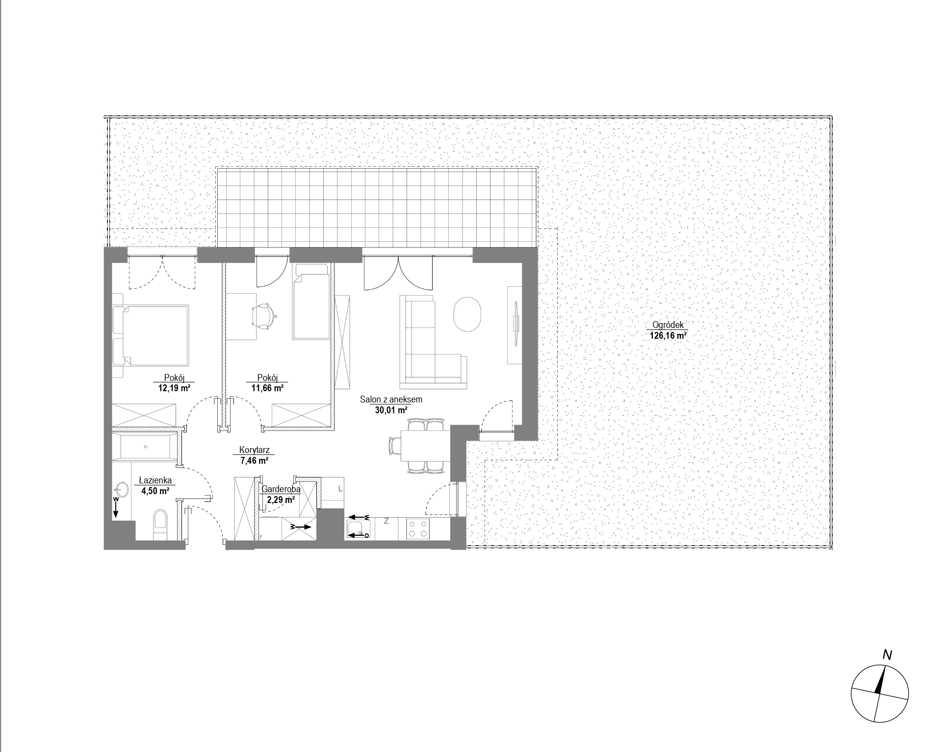 Plan 3 pok. 68m²