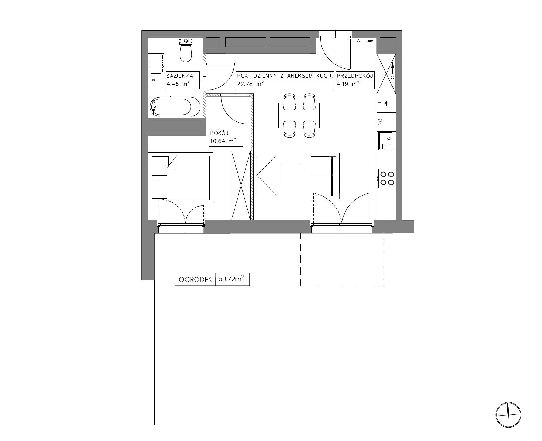 Plan 2 pok. 42m²