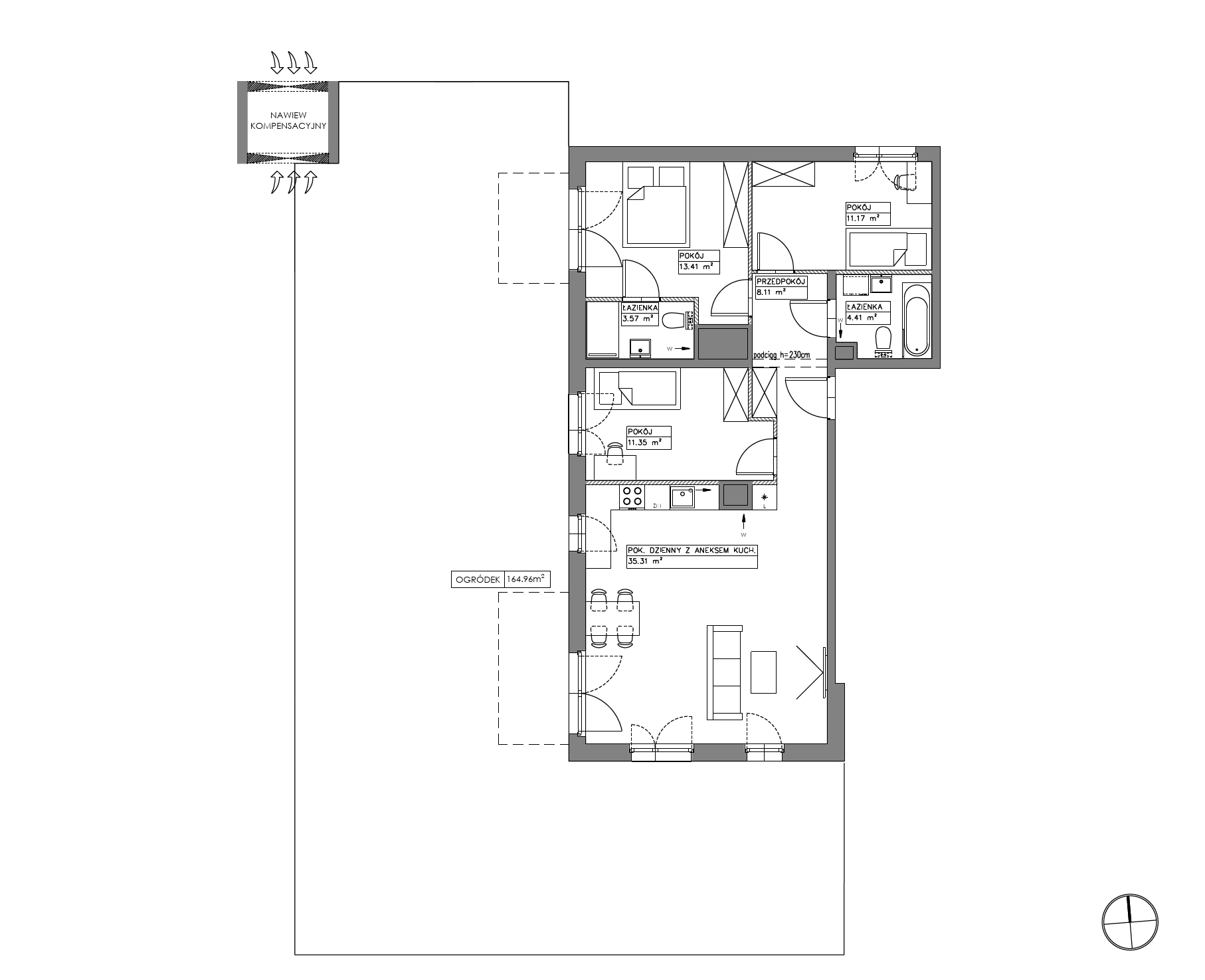 Plan 4 pok. 87m²