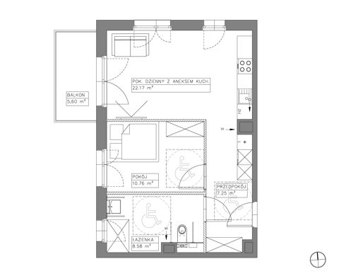 Plan 2 pok. 49m²