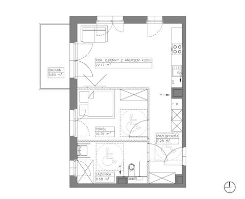 Plan 2 pok. 49m²