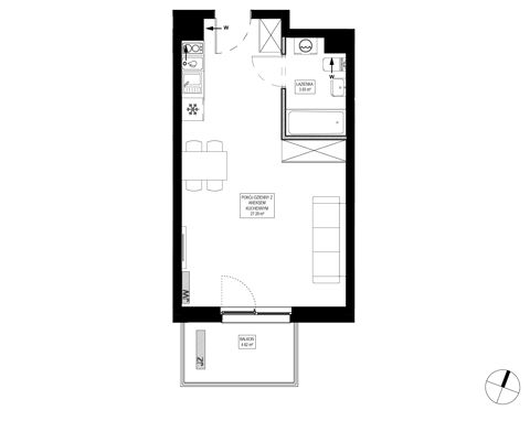 Plan 1 pok. 31m²