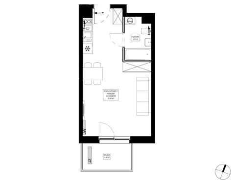 Plan 1 pok. 29m²