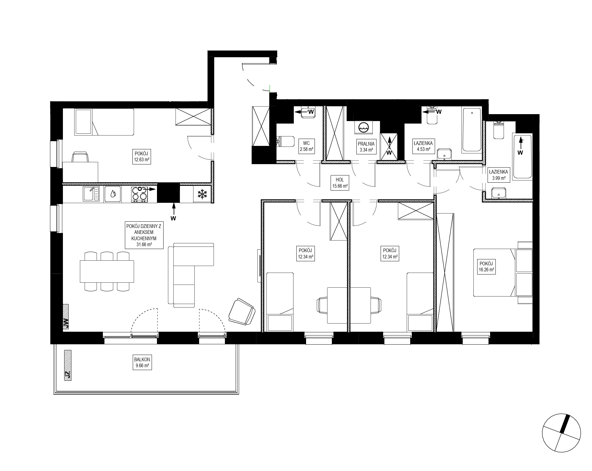 Plan 5 pok. 115m²
