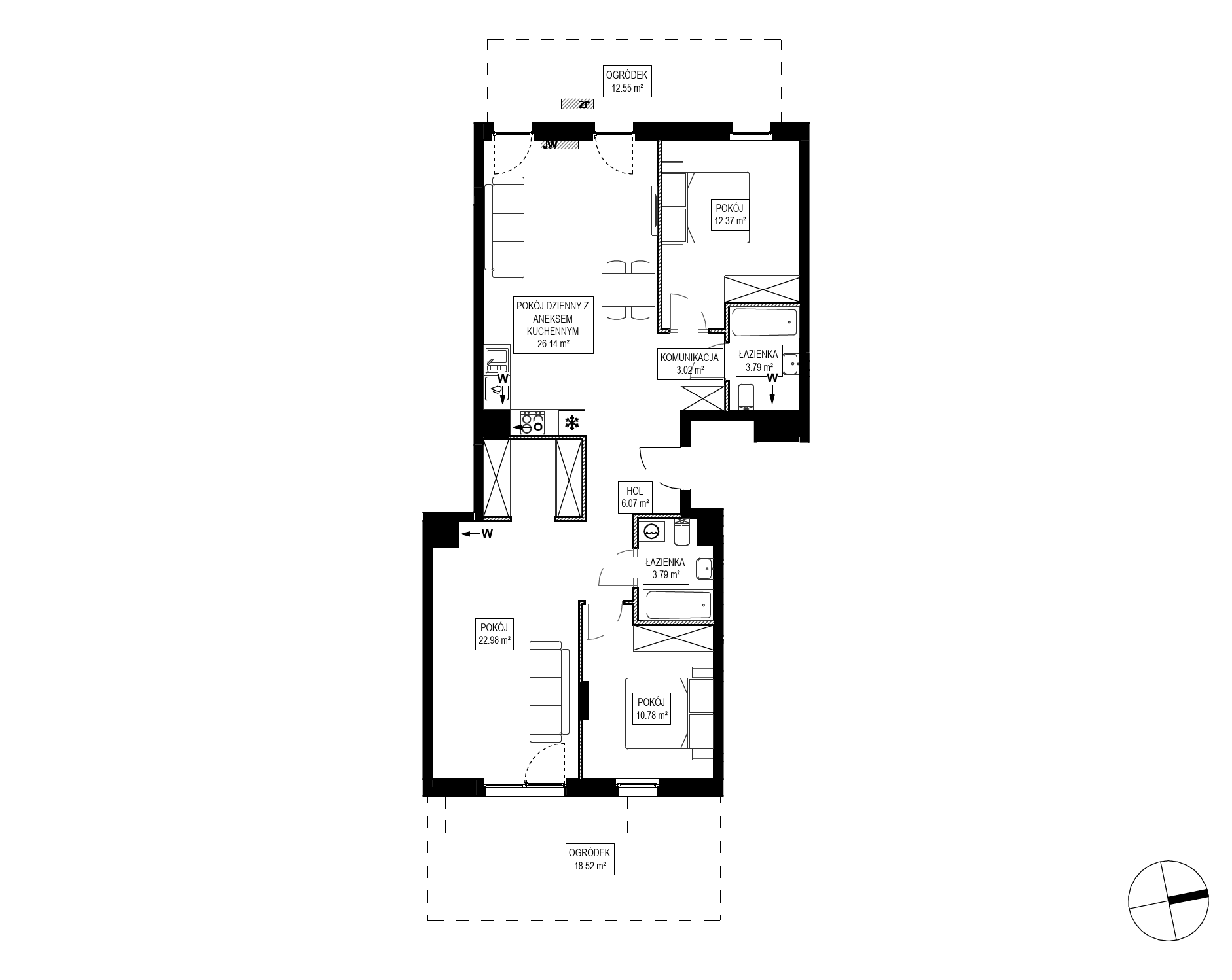 Plan 4 pok. 89m²
