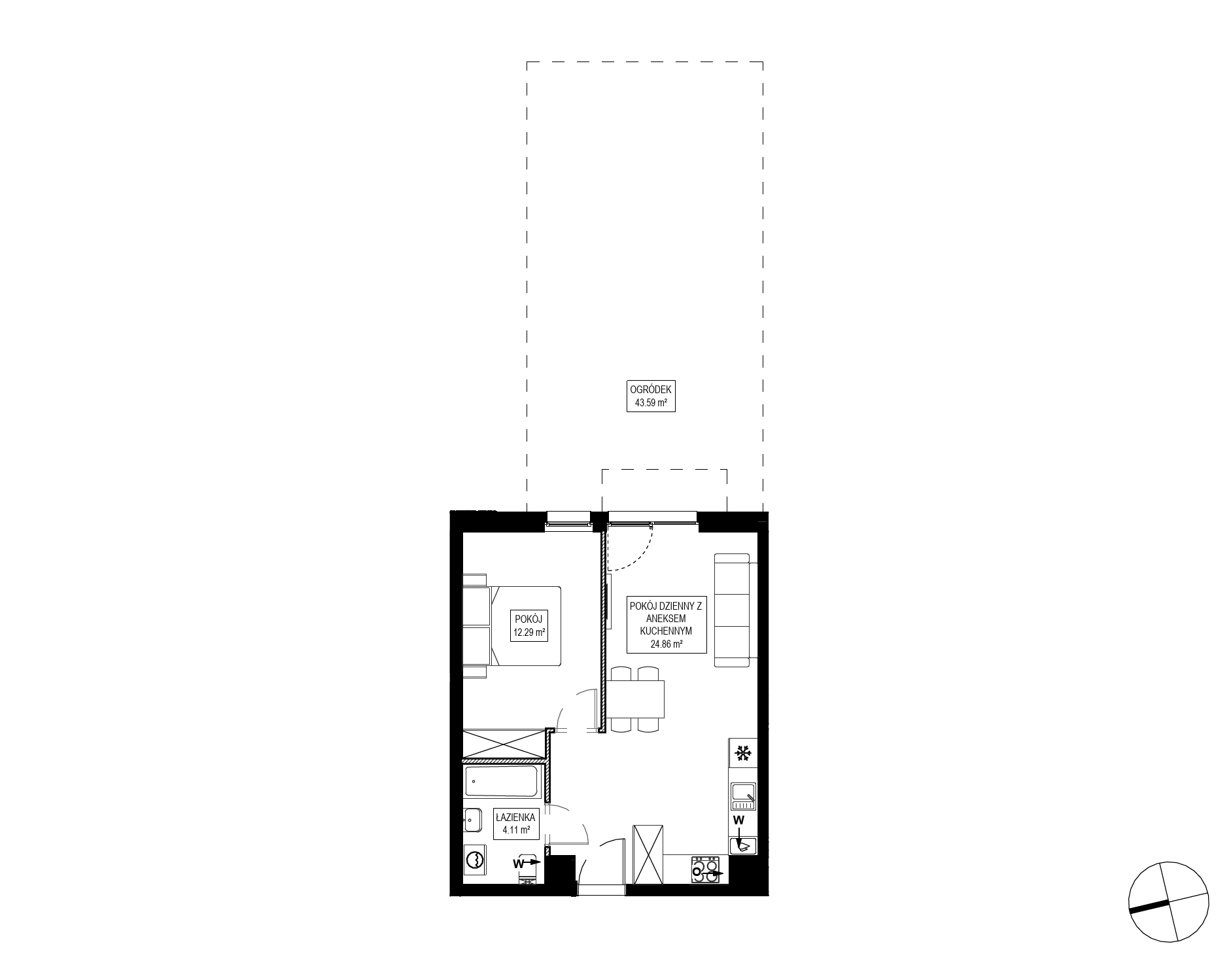 Plan 2 pok. 41m²