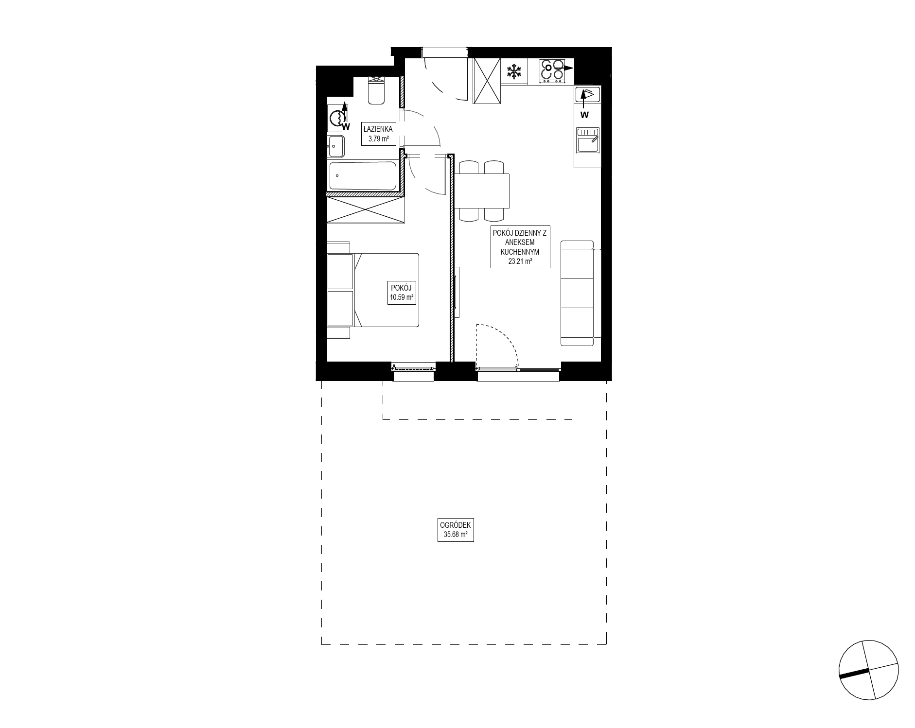 Plan 2 pok. 38m²