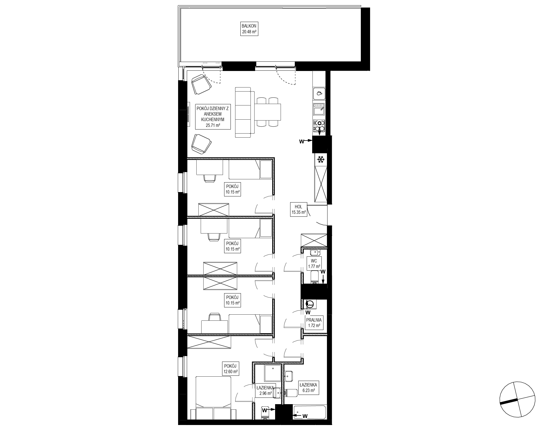 Plan 5 pok. 97m²