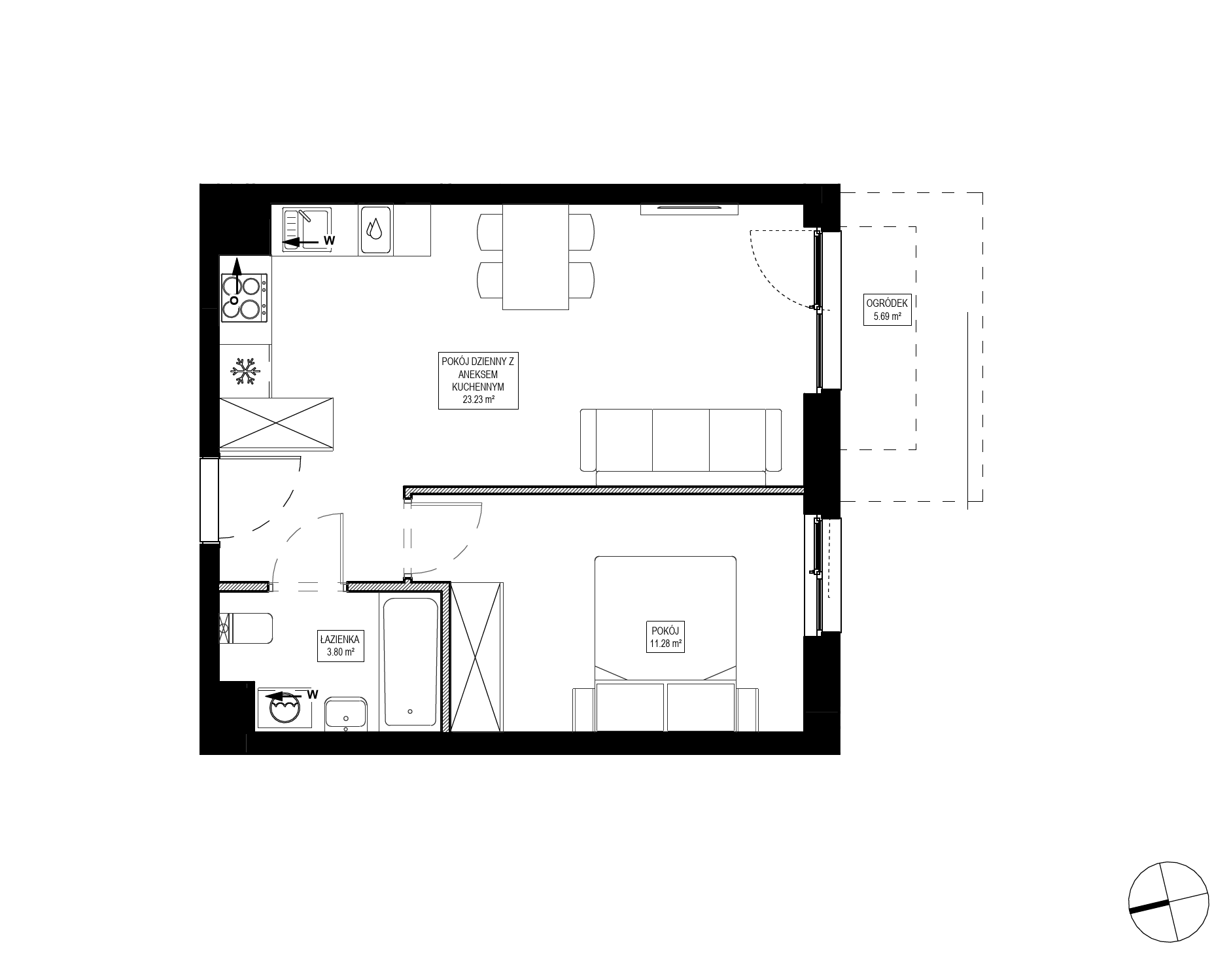 Plan 2 pok. 38m²