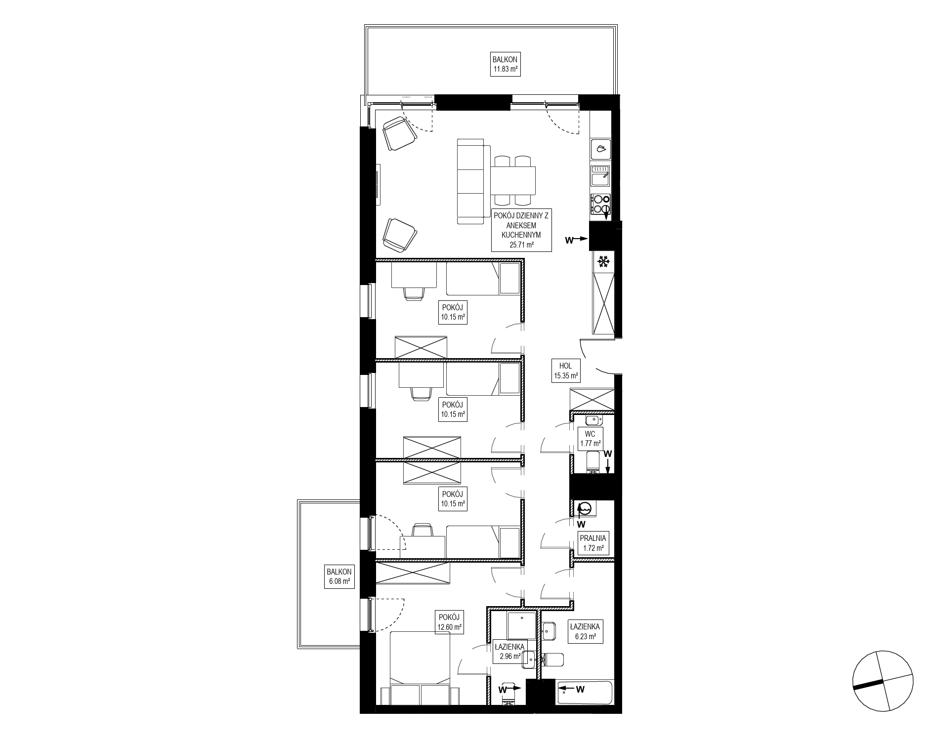 Plan 5 pok. 97m²