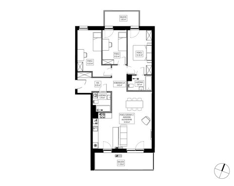 Plan 4 pok. 87m²