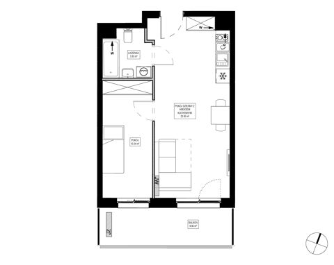 Plan 2 pok. 38m²