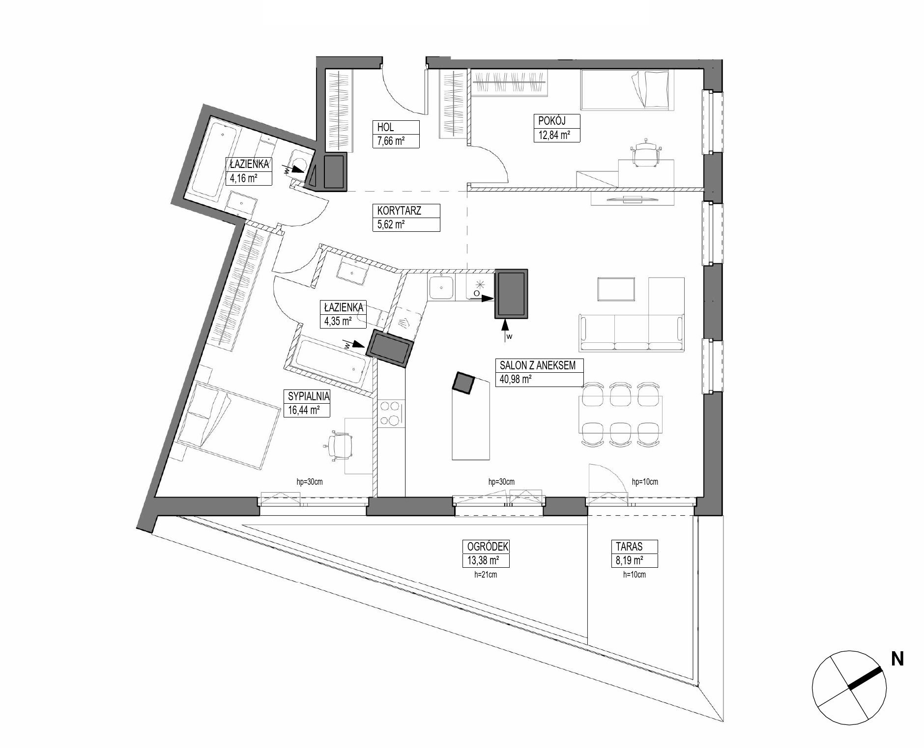 Plan 3 pok. 92m²