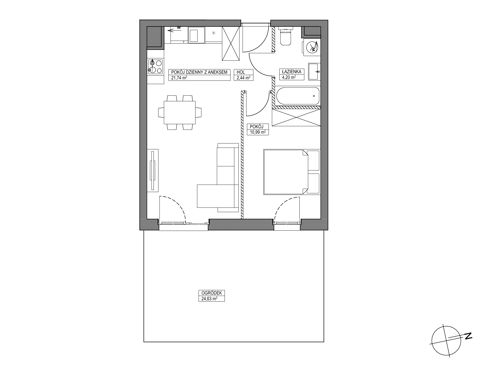 Plan 2 pok. 39m²