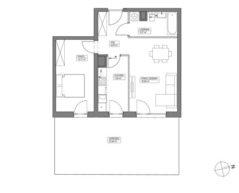Plan 2 pok. 49m²