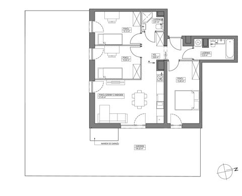 Plan 4 pok. 72m²