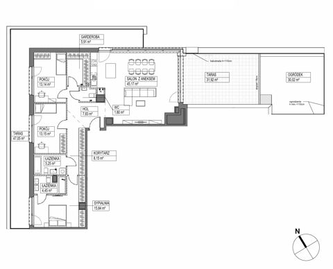 Plan 4 pok. 121m²