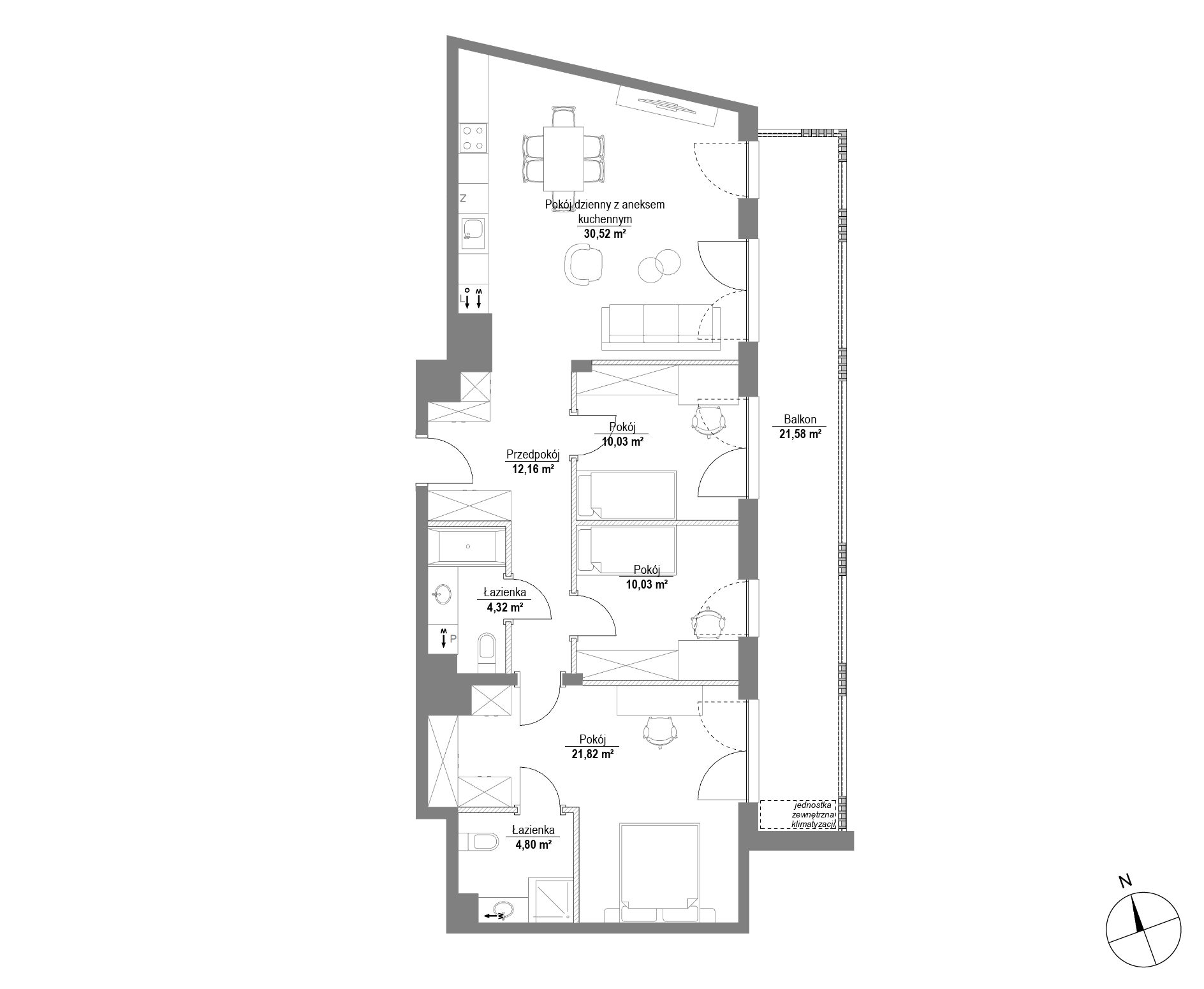 Plan 4 pok. 94m²