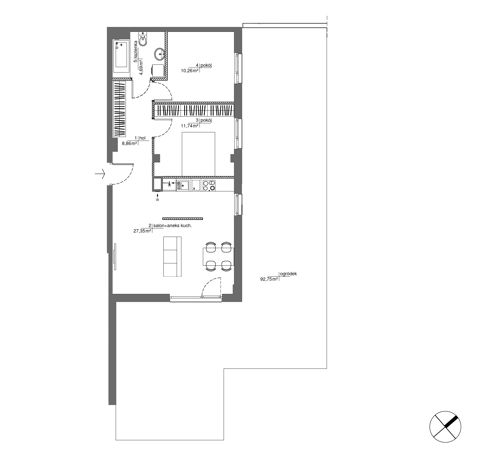 Plan 3 pok. 63m²