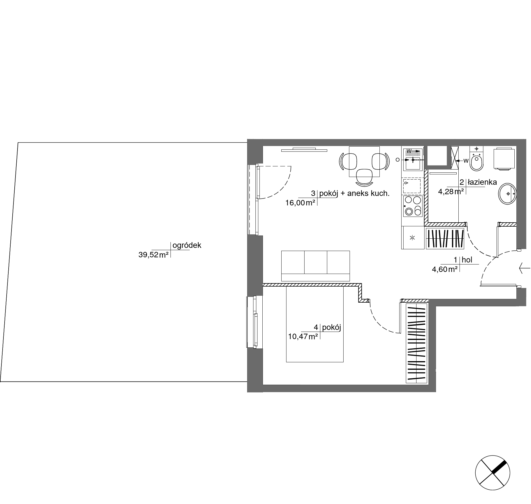 Plan 2 pok. 35m²