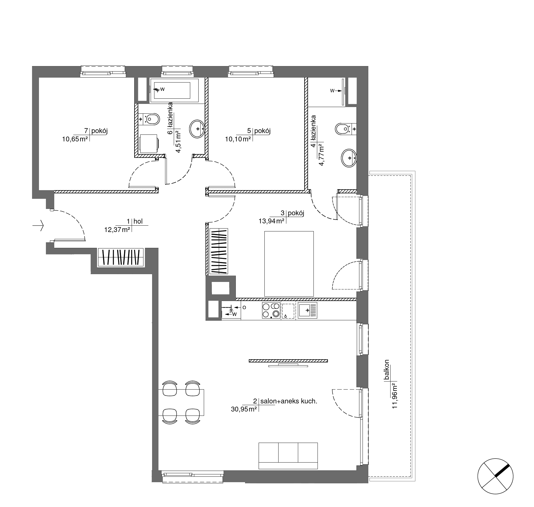 Plan 4 pok. 87m²