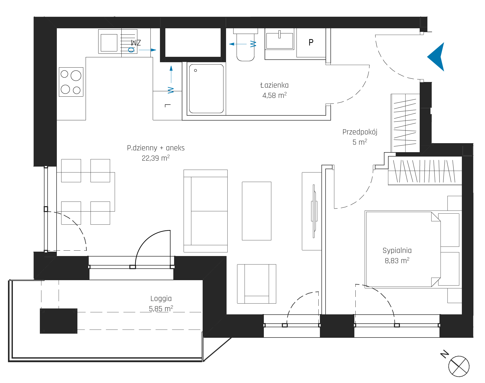 Plan 2 pok. 41m²