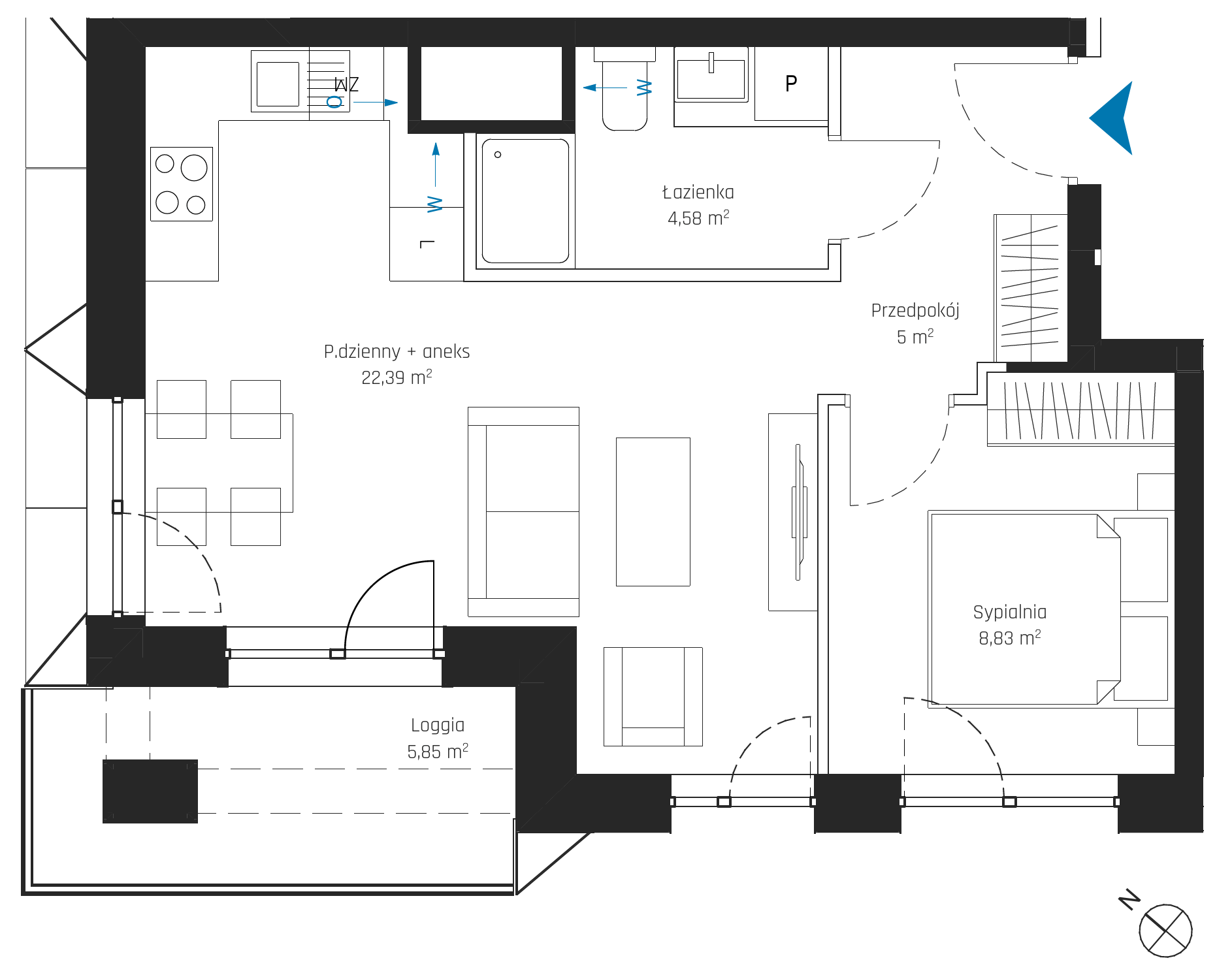 Plan 2 pok. 41m²