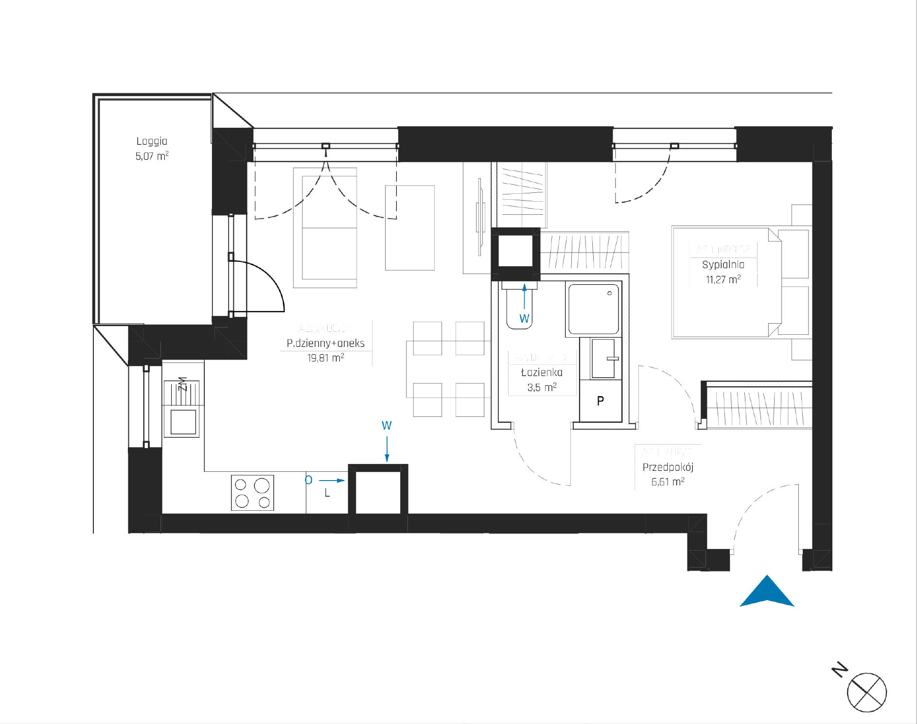 Plan 2 pok. 41m²
