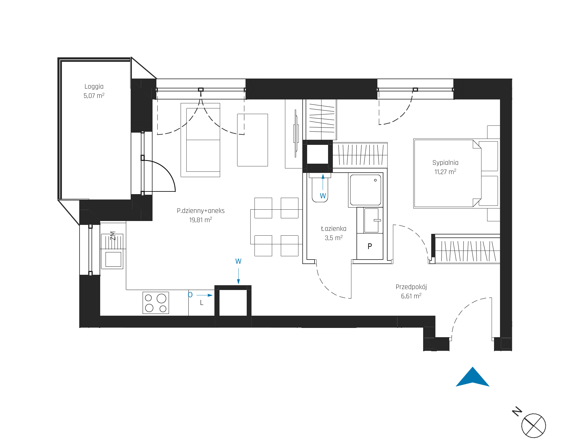 Plan 2 pok. 41m²
