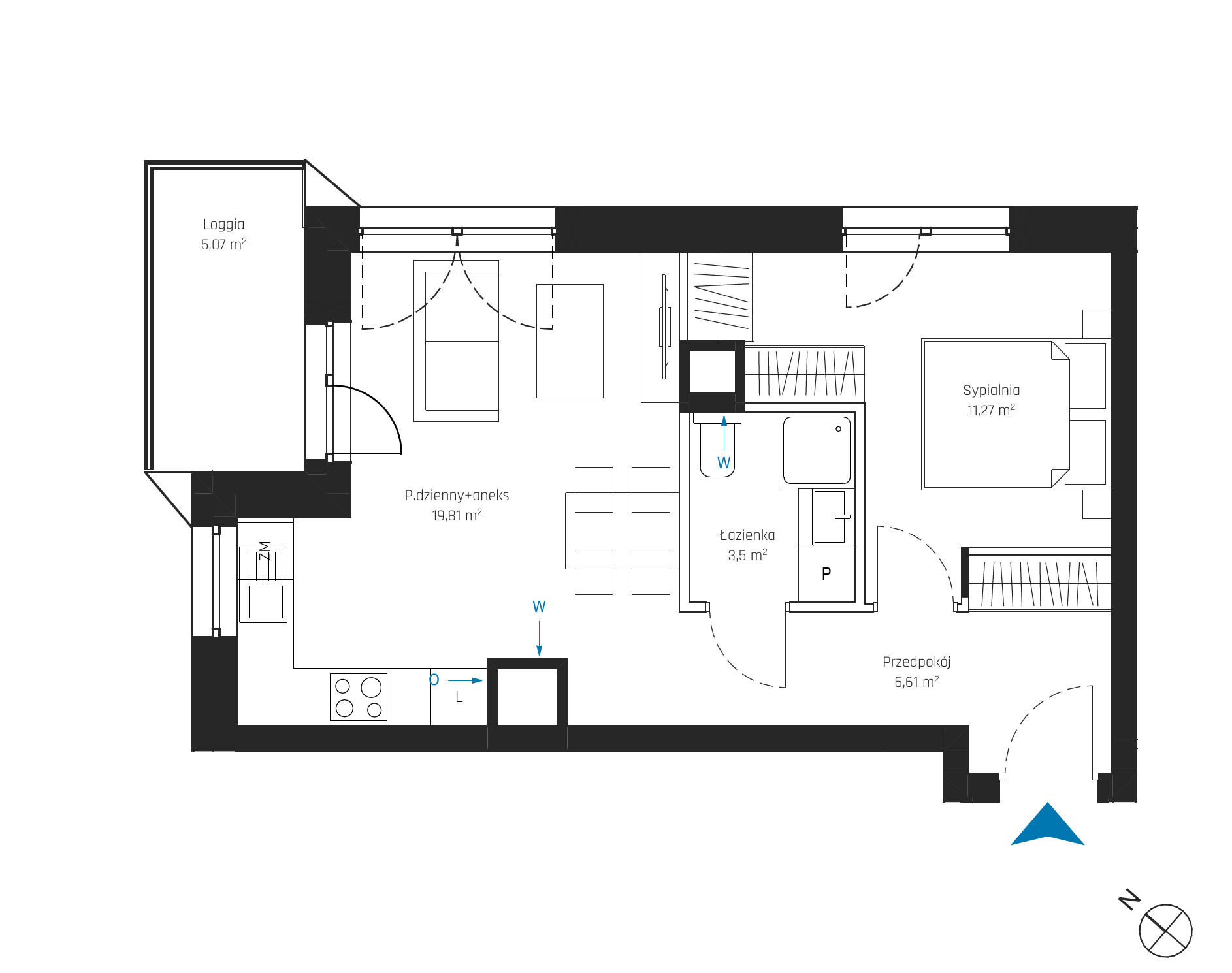 Plan 2 pok. 41m²