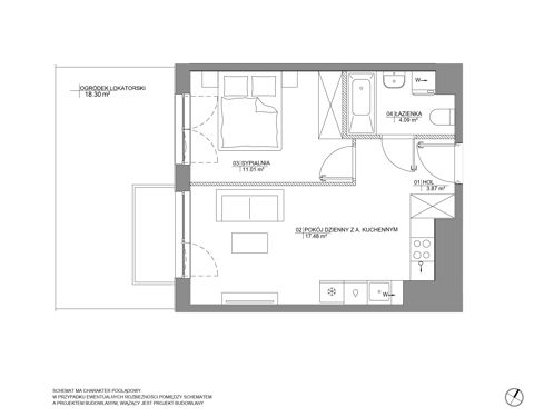 Plan 2 pok. 36m²