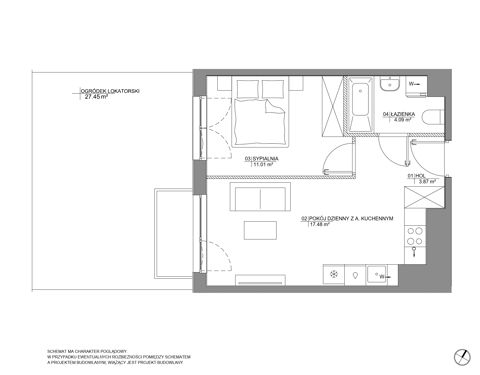 Plan 2 pok. 36m²