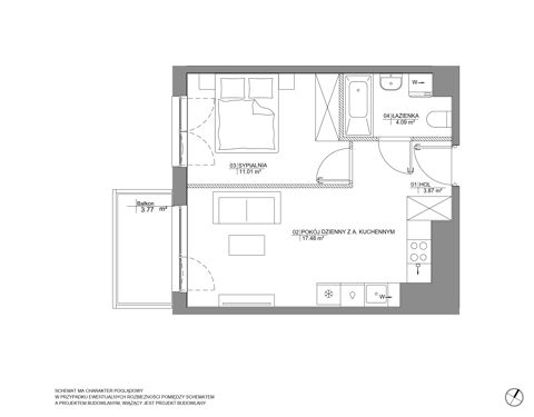 Plan 2 pok. 36m²