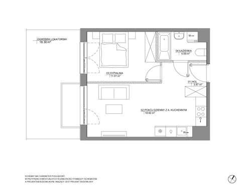 Plan 2 pok. 38m²