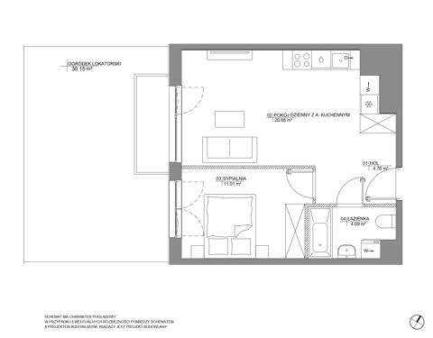 Plan 2 pok. 41m²