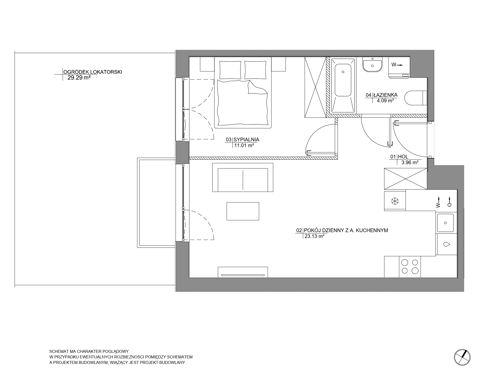 Plan 2 pok. 42m²