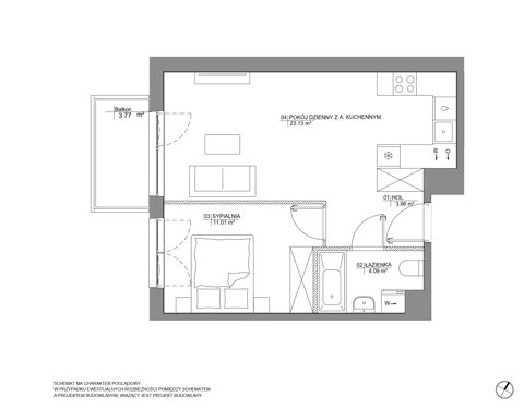 Plan 2 pok. 42m²