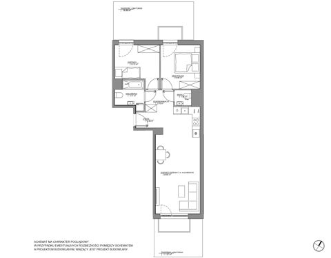 Plan 3 pok. 61m²