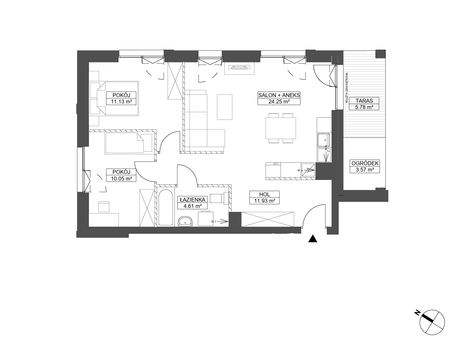 Plan 3 pok. 62m²