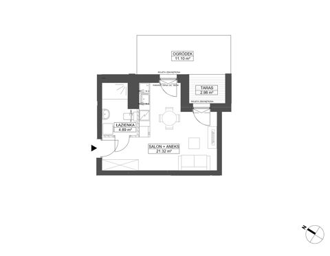 Plan 1 pok. 26m²