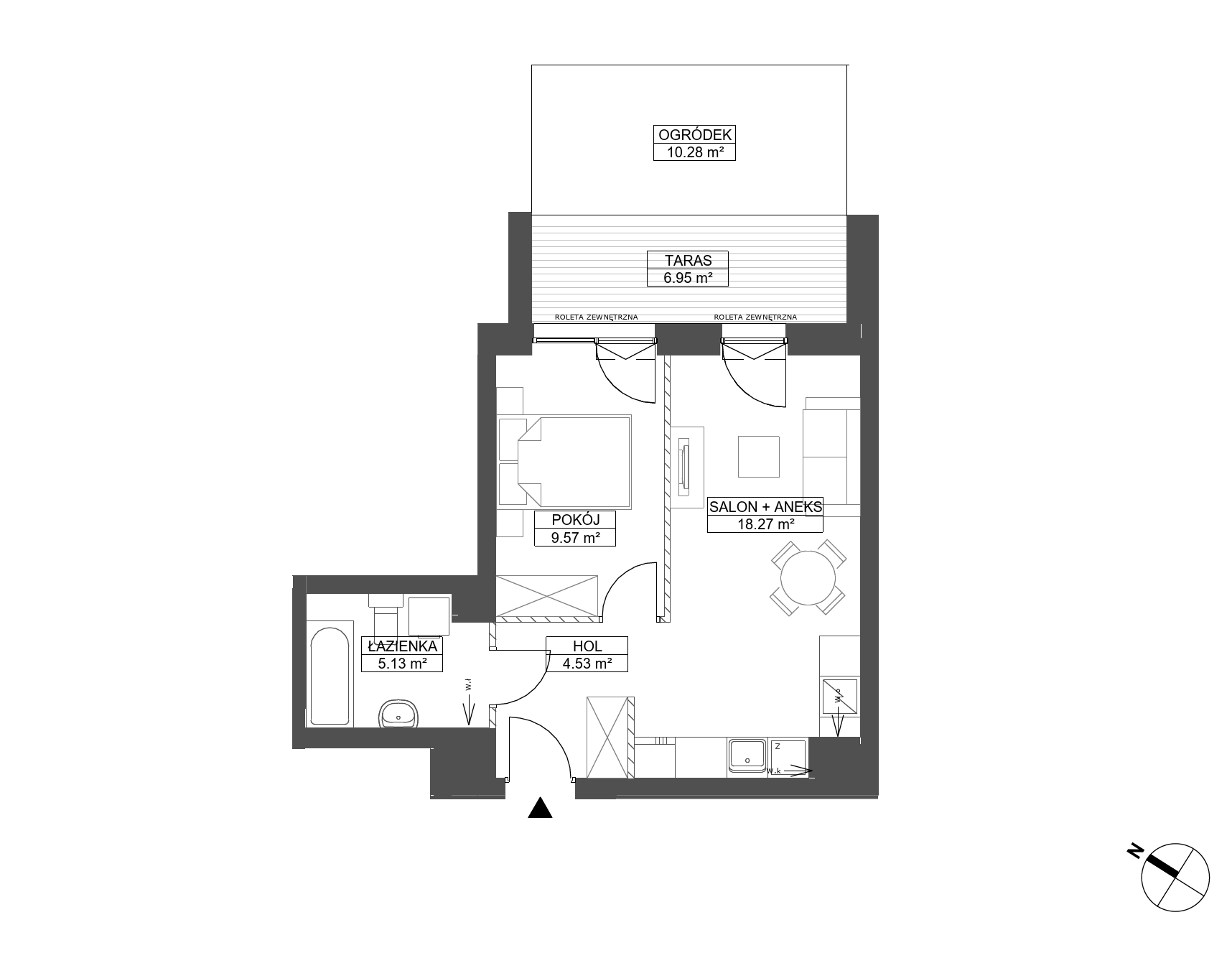 Plan 2 pok. 38m²
